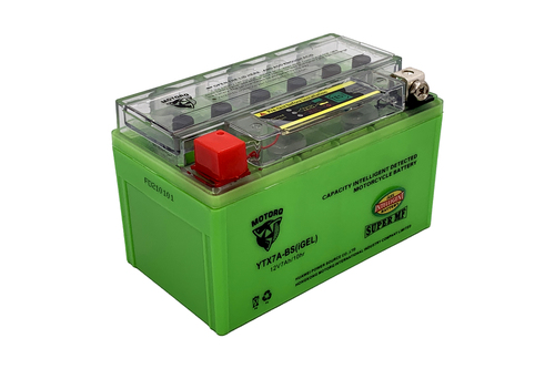 Akumulator żelowy Motorq YTX7A-BS iGEL 12V 7Ah do skuterów i motorowerów z testerem 1