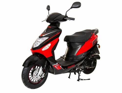 Skuter spalinowy 50 cm³ moc 3KM kat. B czerwono-czarny Torq Vivo 1