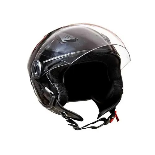 Kask otwarty do motocykli motorowerów kolor czarny połysk rozmiar XL TORQ-202 1
