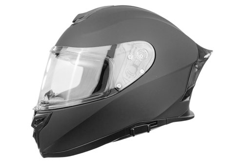 Kask integralny do skuterów motocykli z blendą czarny mat r. S TORQ-820 2