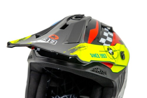 Kask motocyklowy cross dzięcięcy biało-czarny połysk r. L TORQ-911 10