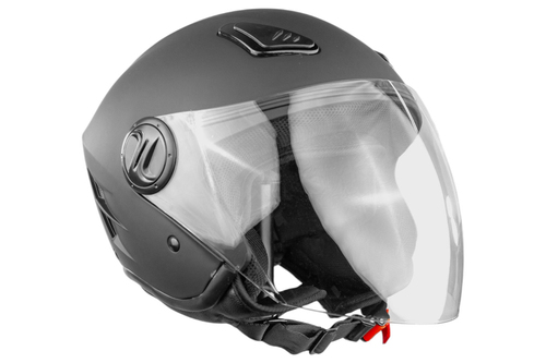 Kask otwarty do motocykli motorowerów kolor czarny mat rozmiar S TORQ-202 2