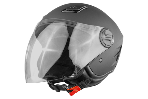 Kask otwarty do motocykli motorowerów kolor czarny mat rozmiar S TORQ-202 10