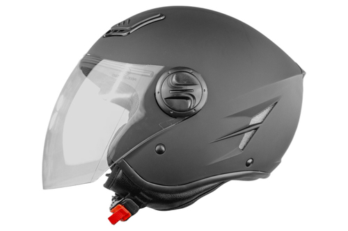 Kask otwarty do motocykli motorowerów kolor czarny mat rozmiar S TORQ-202 12