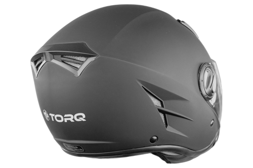 Kask otwarty do motocykli motorowerów kolor czarny mat rozmiar S TORQ-202 15