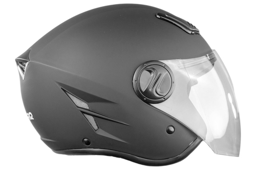 Kask otwarty do motocykli motorowerów kolor czarny mat rozmiar S TORQ-202 16