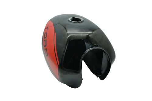 Zbiornik paliwa czerwony-czarny do motoroweru Torq Blizzard 3