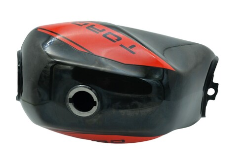 Zbiornik paliwa czerwony-czarny do motoroweru Torq Blizzard 6