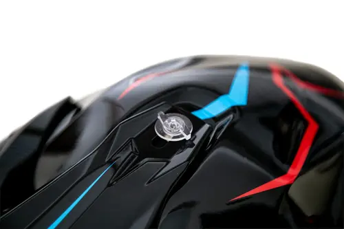 Kask cross dla dorosłych czarno niebieski połysk rozmiar M TORQ-902 3