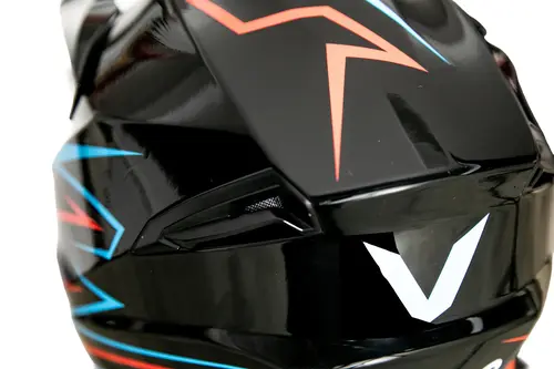 Kask cross dla dorosłych czarno niebieski połysk rozmiar M TORQ-902 6