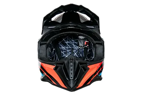 Kask cross dla dorosłych czarno niebieski połysk rozmiar M TORQ-902 7