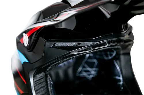 Kask cross dla dorosłych czarno niebieski połysk rozmiar XL TORQ-902 5