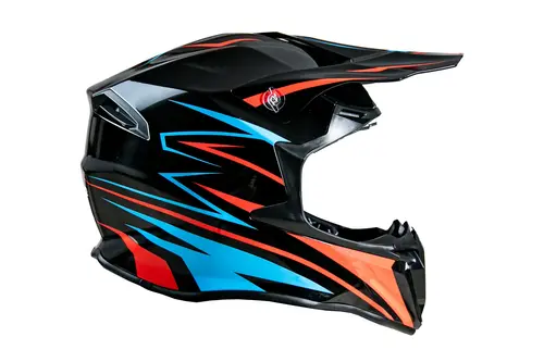 Kask cross dla dorosłych czarno niebieski połysk rozmiar XL TORQ-902 8