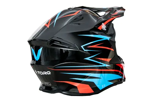 Kask cross dla dorosłych czarno niebieski połysk rozmiar XL TORQ-902 9