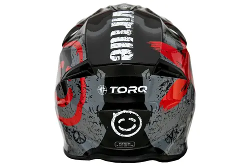 Kask cross dla dorosłych czarno-szary połysk rozmiar XL TORQ-902 12