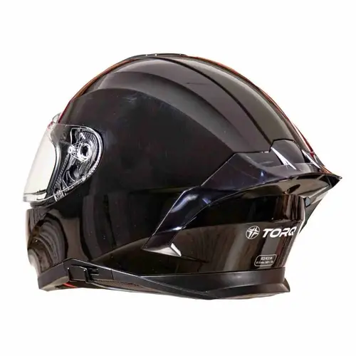 Kask integralny do skuterów motocykli z blendą czarny połysk r. S TORQ-820 4