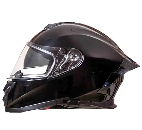 Kask integralny do skuterów motocykli z blendą czarny połysk r. S TORQ-820 6