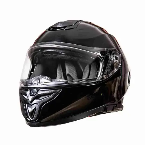Kask integralny do skuterów motocykli z blendą czarny połysk r. M TORQ-820 2