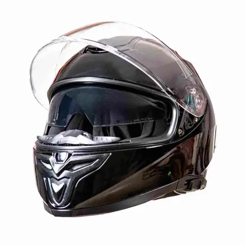Kask integralny do skuterów motocykli z blendą czarny połysk r. M TORQ-820 13
