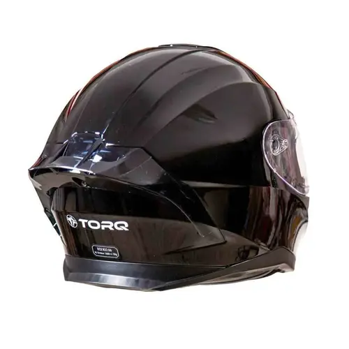 Kask integralny do skuterów motocykli z blendą czarny połysk r. M TORQ-820 14