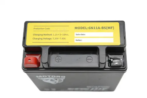 Akumulator żelowy 6 V Motorq 6N11A-BS(MF) do skuterów i motorowerów 11 Ah 2