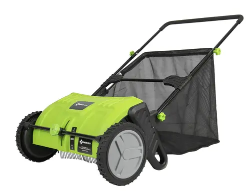 Zbieracz do liści skoszonej trawy filcu 53,5 cm kosz 103 litry Greenso ZBLR53N 9