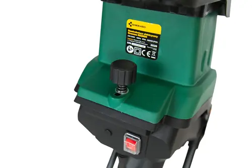 Rozdrabniacz elektryczny do gałęzi 45 mm moc 2600 W nożowy Greenso RE2600 11