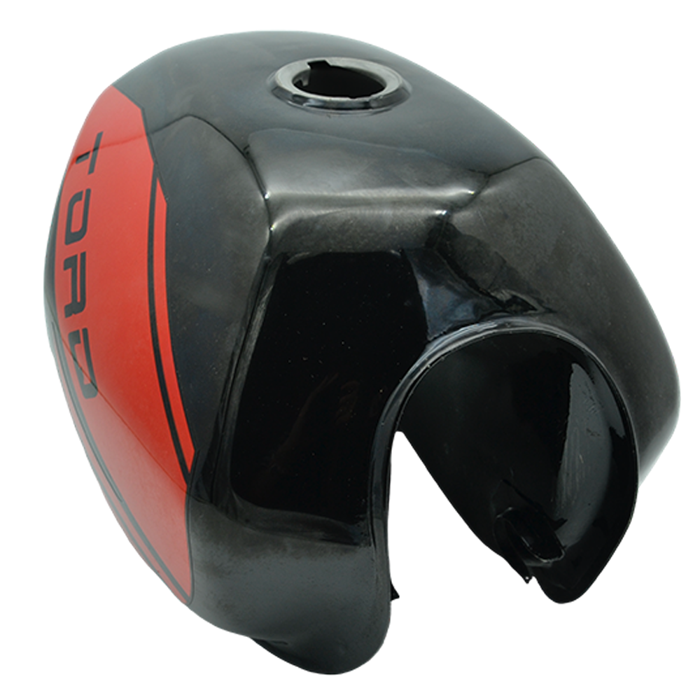 Zbiornik paliwa czerwony-czarny do motoroweru Torq Blizzard 1