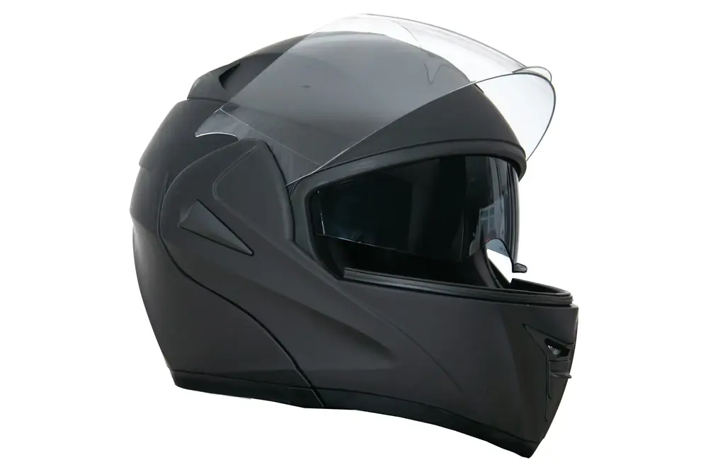 Kask integralny szczękowy z blendą czarny mat rozmiar L TORQ-808 1