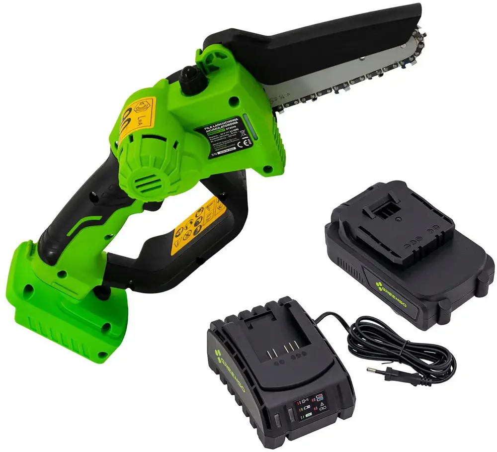 Piła łańcuchowa akumulatorowa 20 V 1x2,0 Ah Greenso UAO009-Z2 1