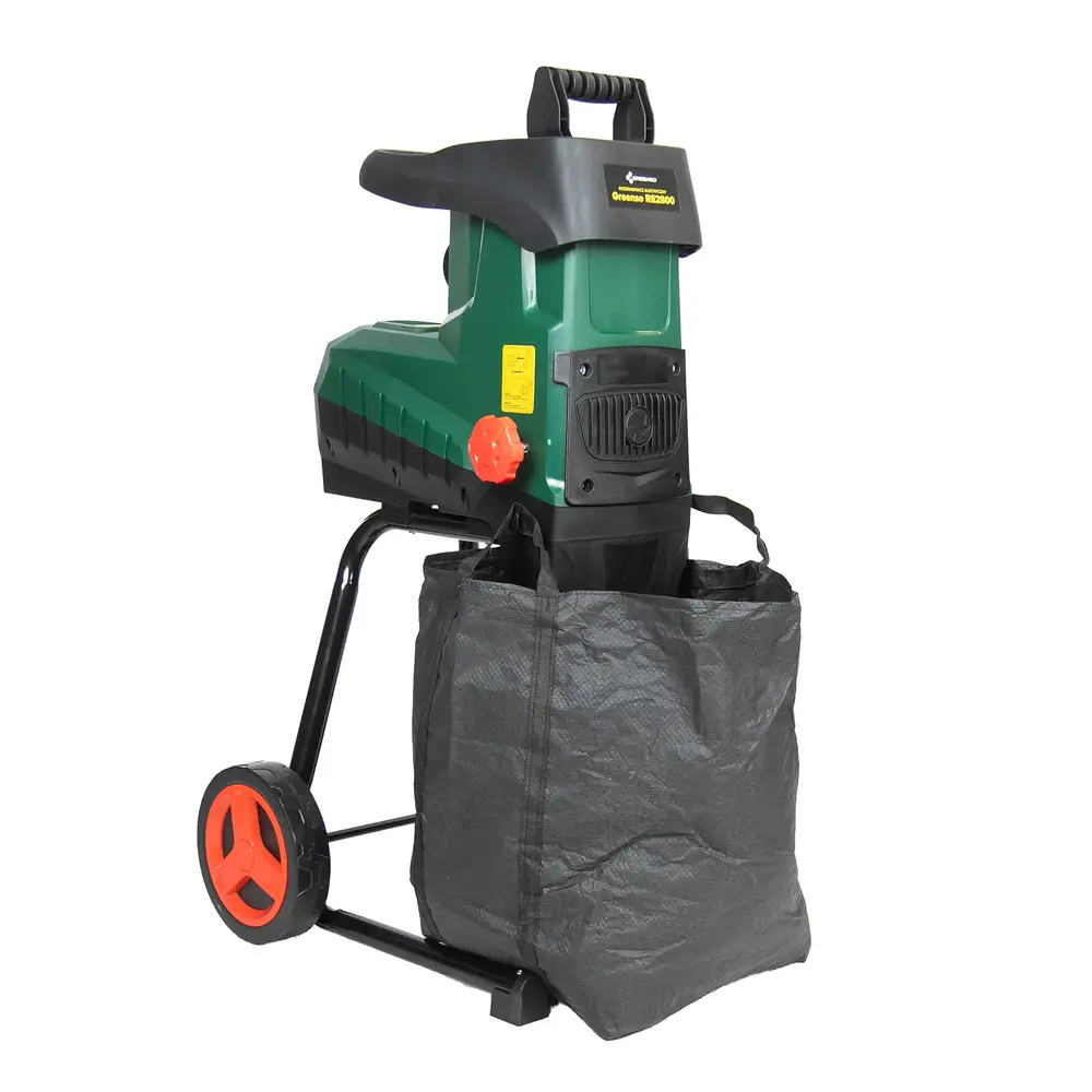 Rozdrabniacz elektryczny do gałęzi 45 mm MOC 2800 W frezowy Greenso RE2800 1