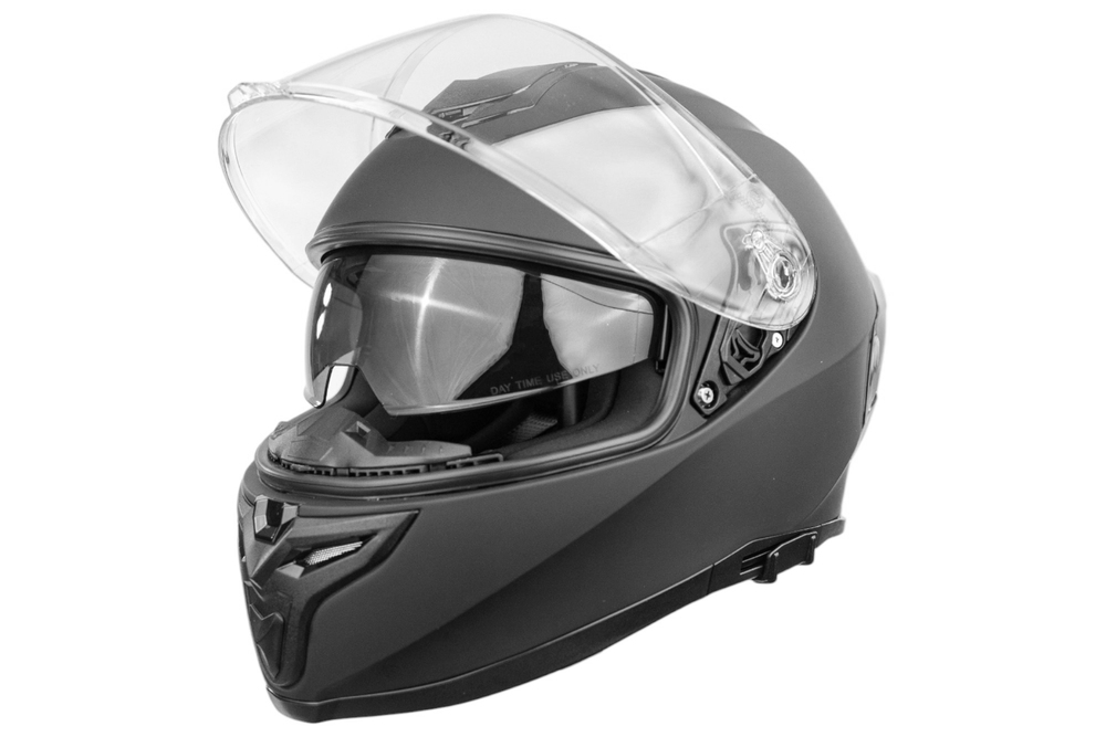 Kask integralny do skuterów motocykli z blendą czarny mat r. S TORQ-820 1